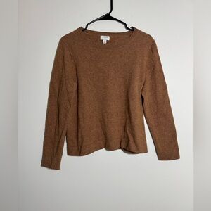 J.Crew Teddie Crewneck Sweater Brown Cozy Soft Women’s Large
